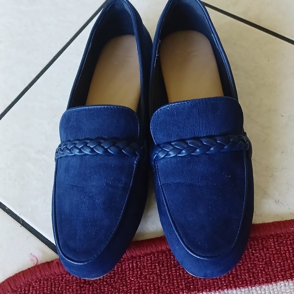 JF J.Ferrar Navy Blue Suede Shoes, Joyce, 7